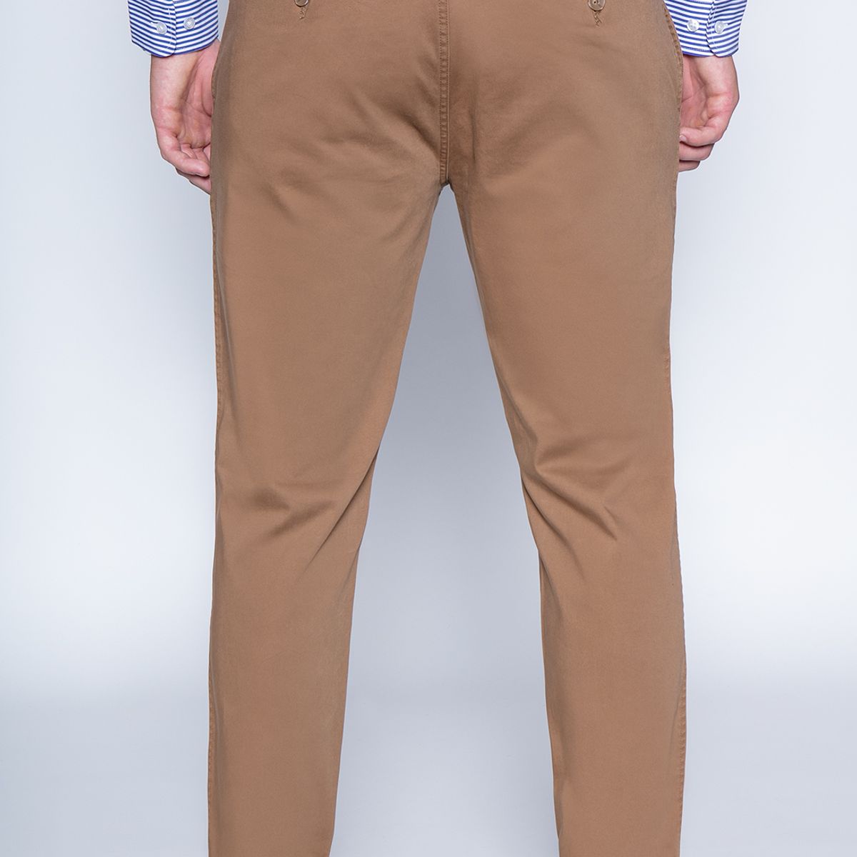 FEROUCH - Pantalon Twill Slim /33 Café Ferouch