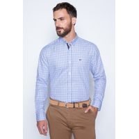 Camisa Checkered Madison Sm Azul