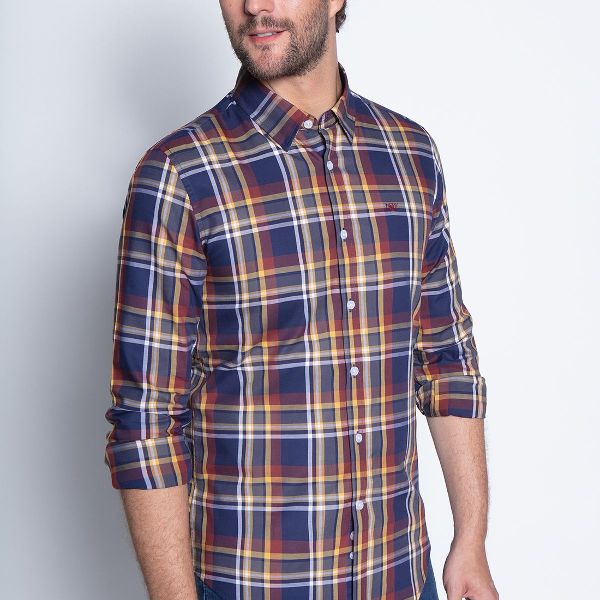 NEW MAN - Camisa Tobermory Rojo New Man