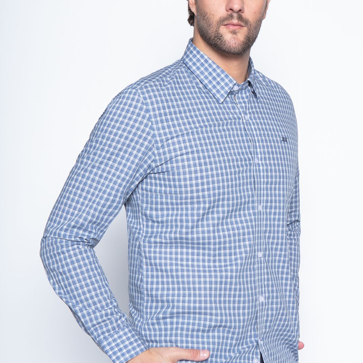 NEW MAN - Camisa Penrith Azul New Man