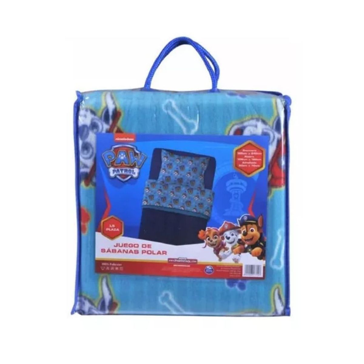 GENERICO - Sábana Polar 1.5 Plazas  - Paw Patrol
