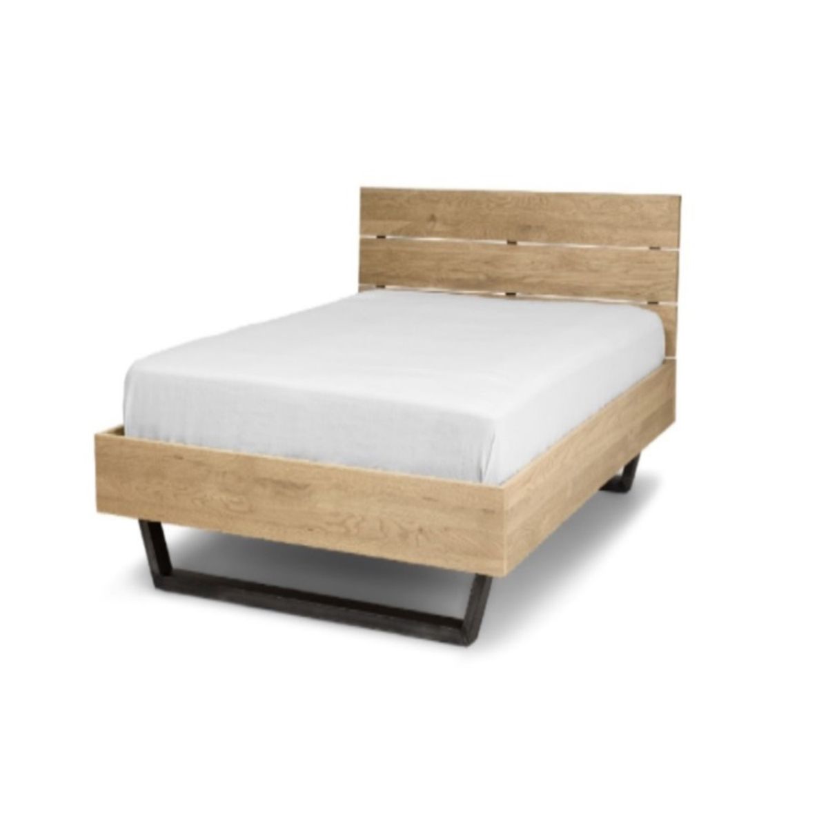 GENERICO - Cama Rëfël plaza y media color natural