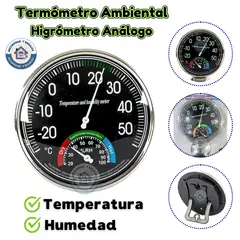 GENERICO - Termometro Hidrometro Ambiental Analogo Temperatura Humedad