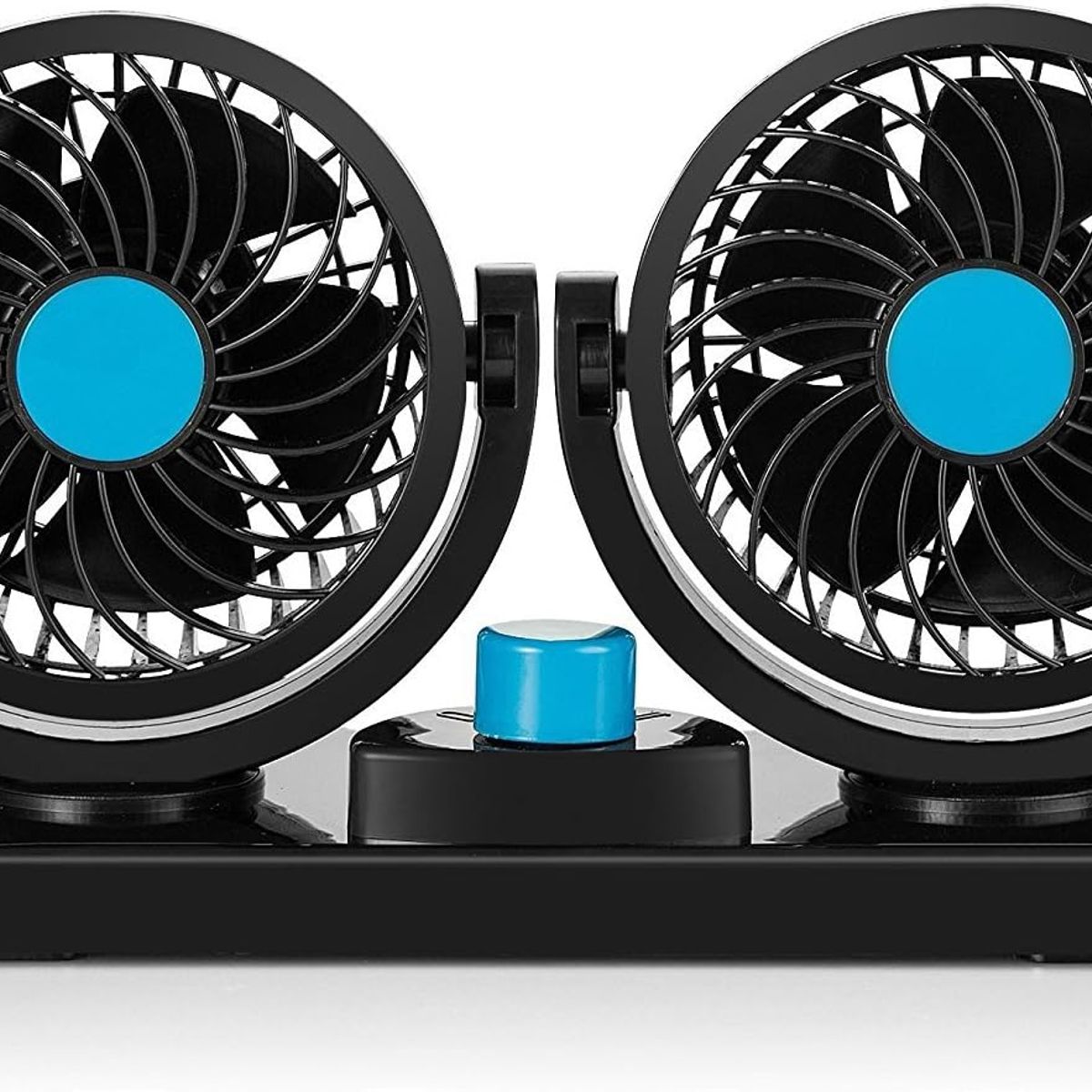 GENERICO - Ventilador 12v Auto Vehiculo Doble 360° 6 Pulgadas