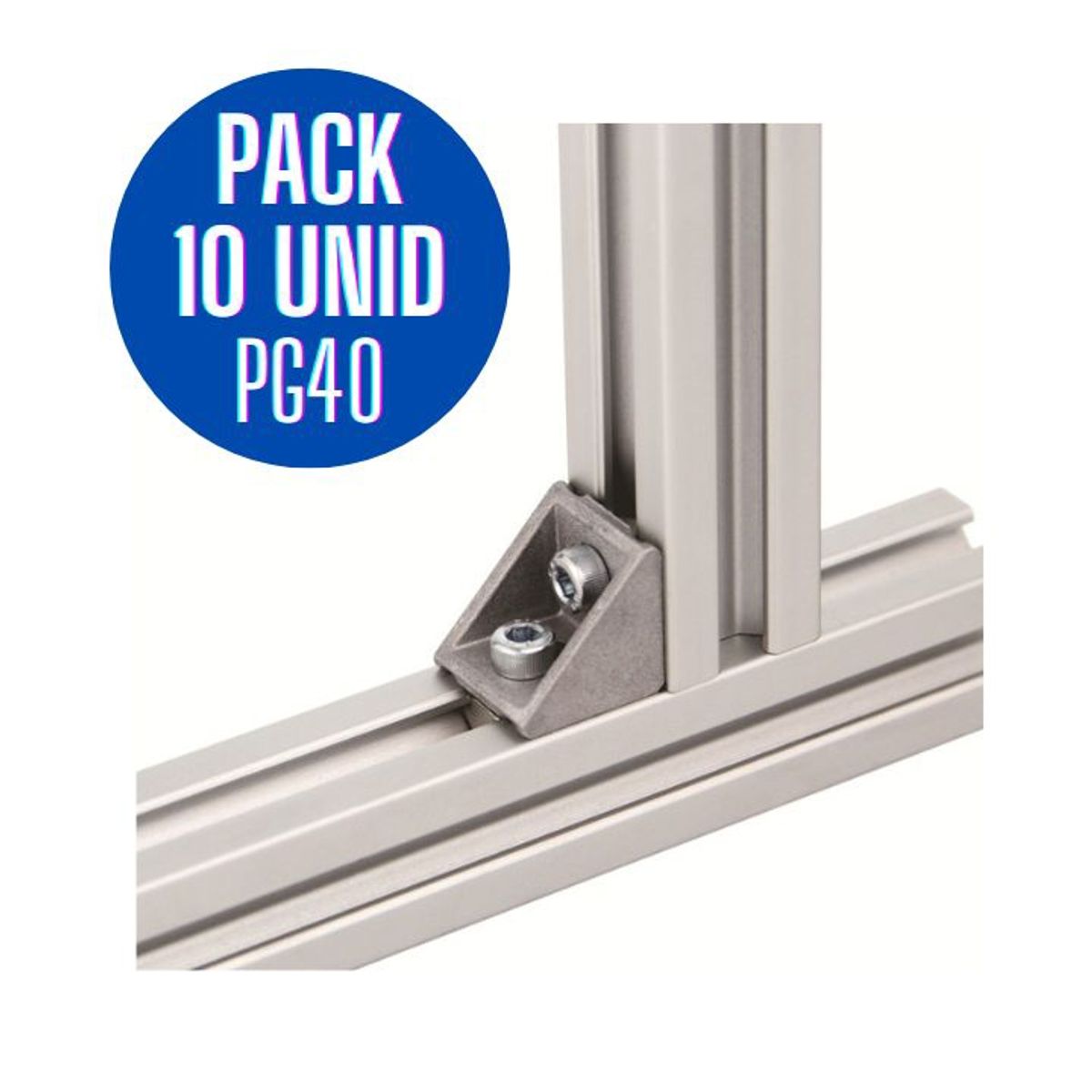 GENERICO - Pack 10 unid Escuadra PG40-40X40