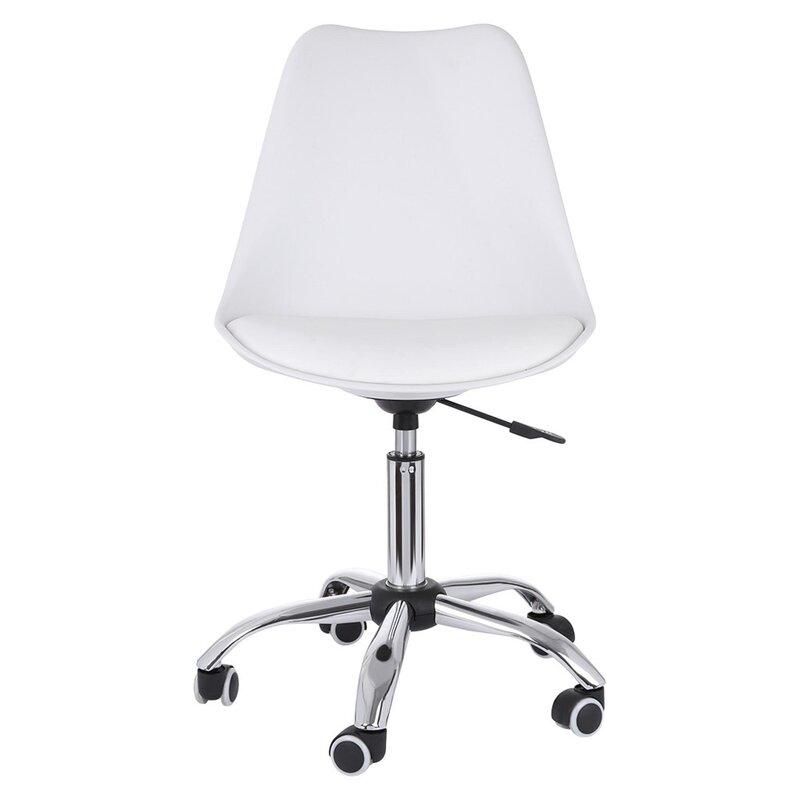 GENERICO - Silla Tulip de Escritorio con Ruedas BLANCO
