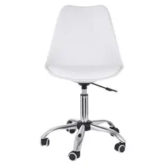 GENERICO - Silla Tulip de Escritorio con Ruedas BLANCO