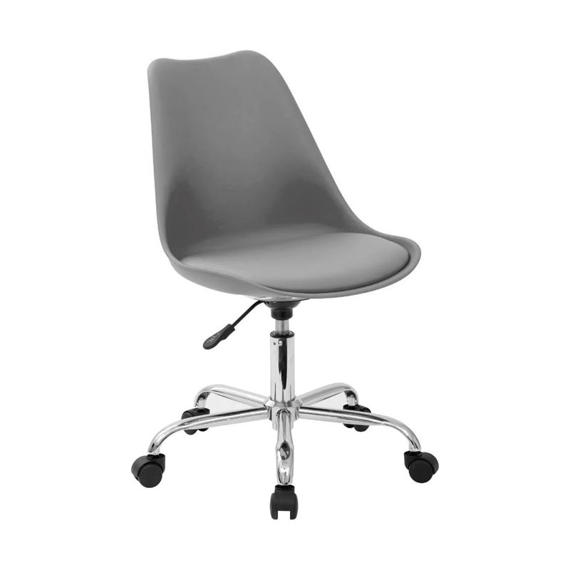 GENERICO - Silla Tulip de Escritorio con Ruedas GRIS