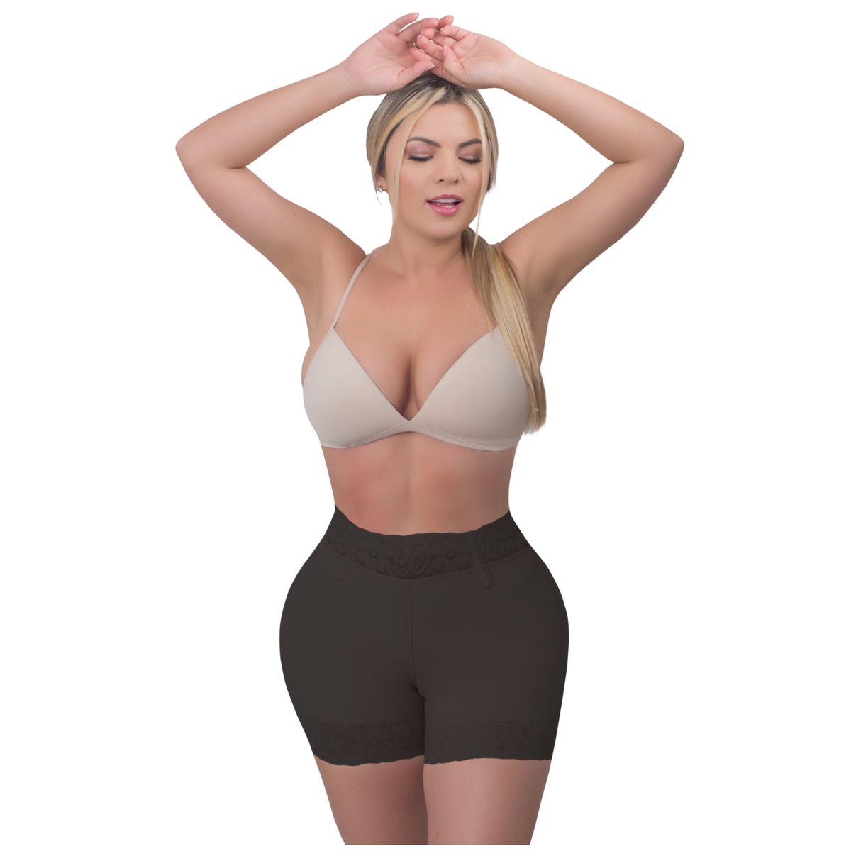 CINTURA SONADA - Faja Short Levanta Gluteos Con Varillas Colombiana