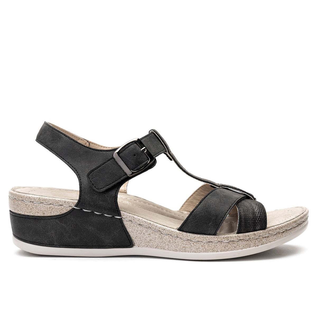 CHINITOWN - Sandalia Mujer Negro Bernarda Chinitown