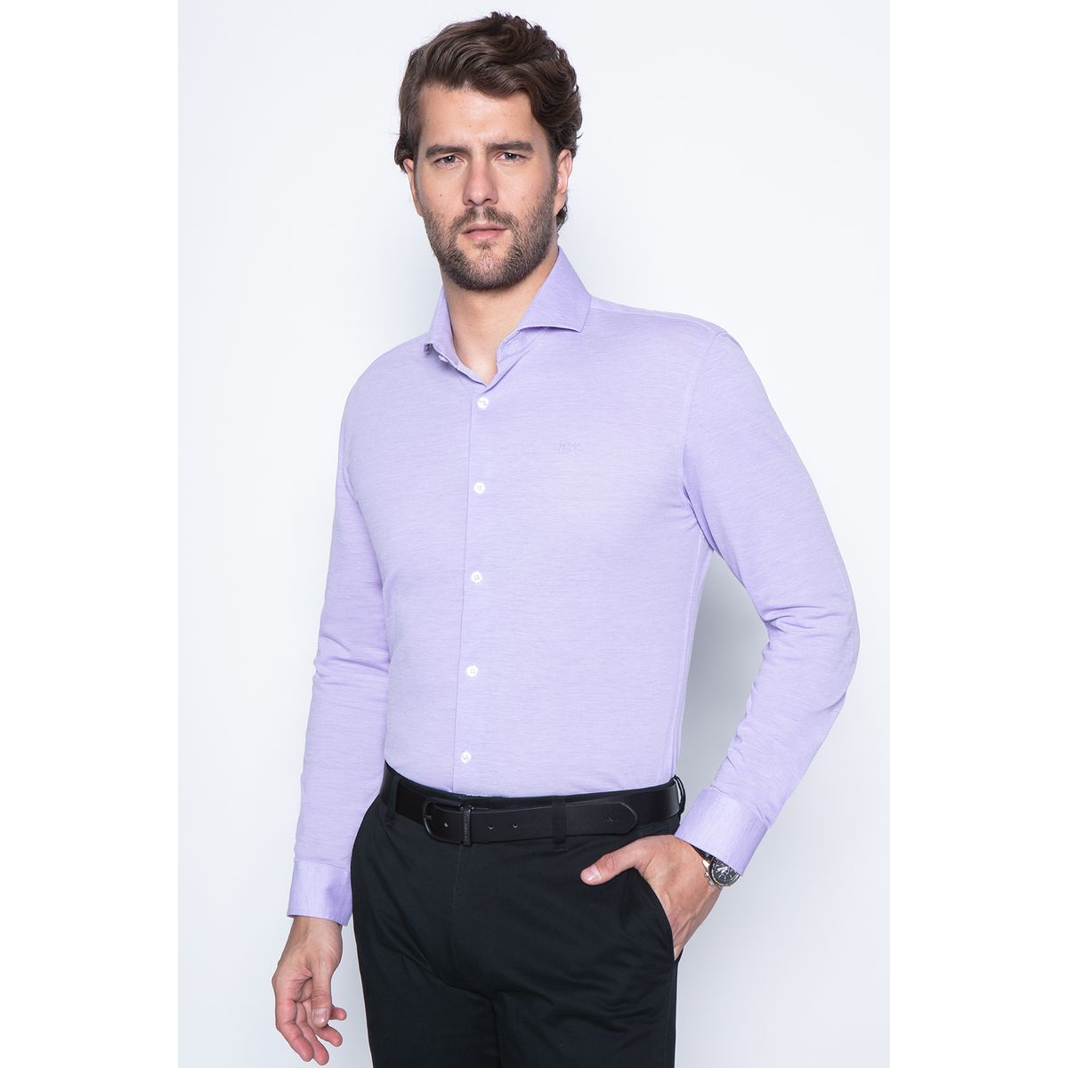NEW MAN - Camisa Bristol Morado New Man