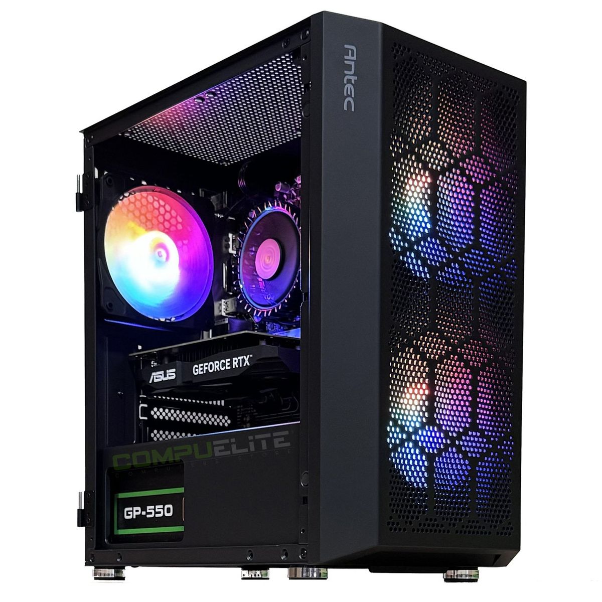 COMPU ELITE - PC Gamer Intel i3 13100F 4-core + H610 + 16GB DDR5 + SSD 1TB + RTX 3050 6GB