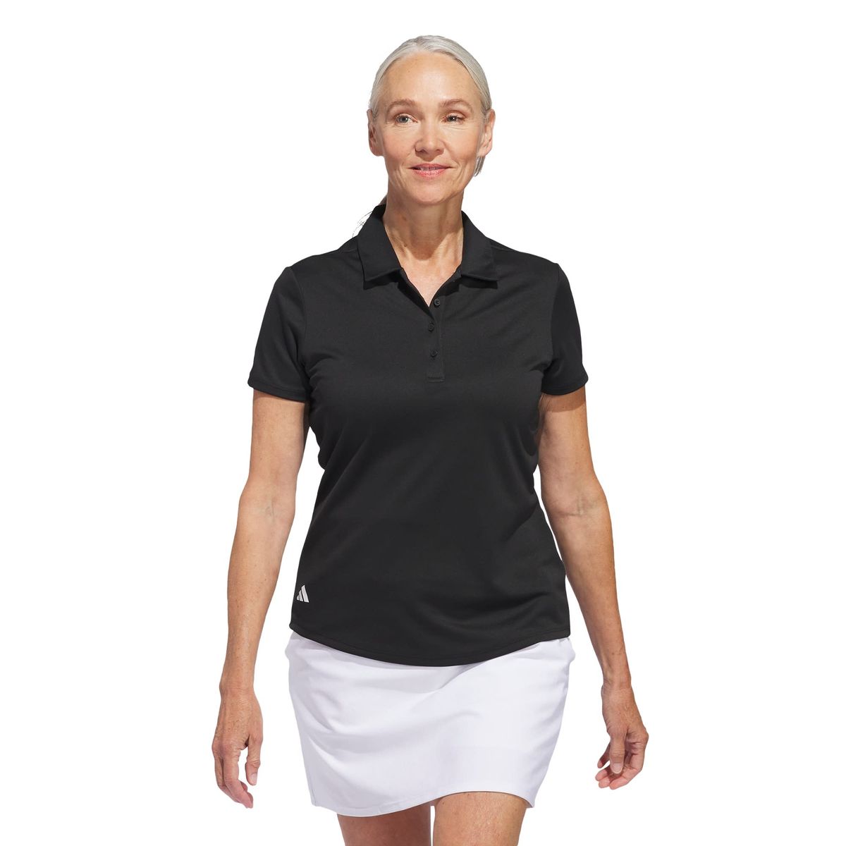 ADIDAS - Polera con Cuello Manga Corta Solid Performance Mujer