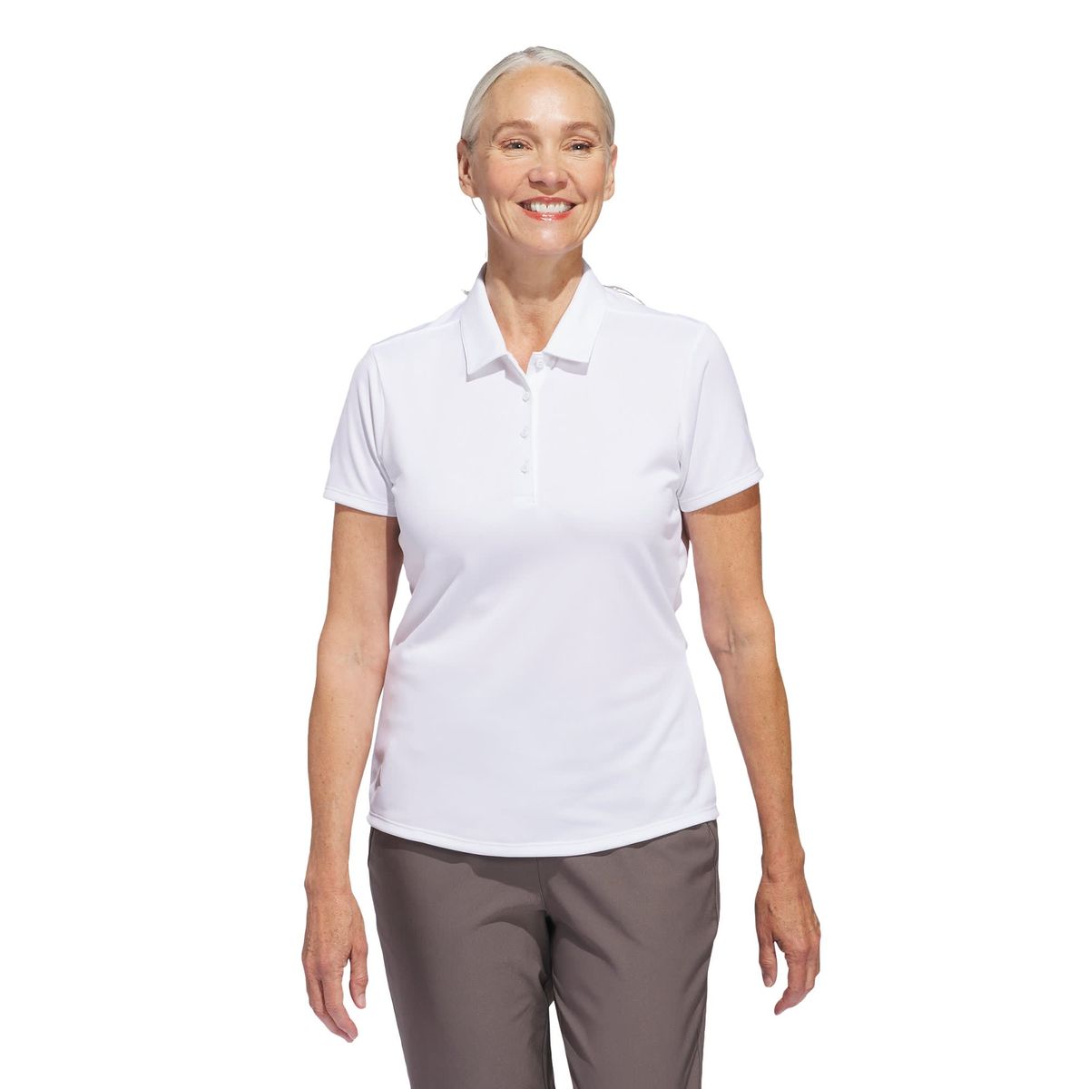 ADIDAS - Polera con Cuello Manga Corta Solid Performance Mujer