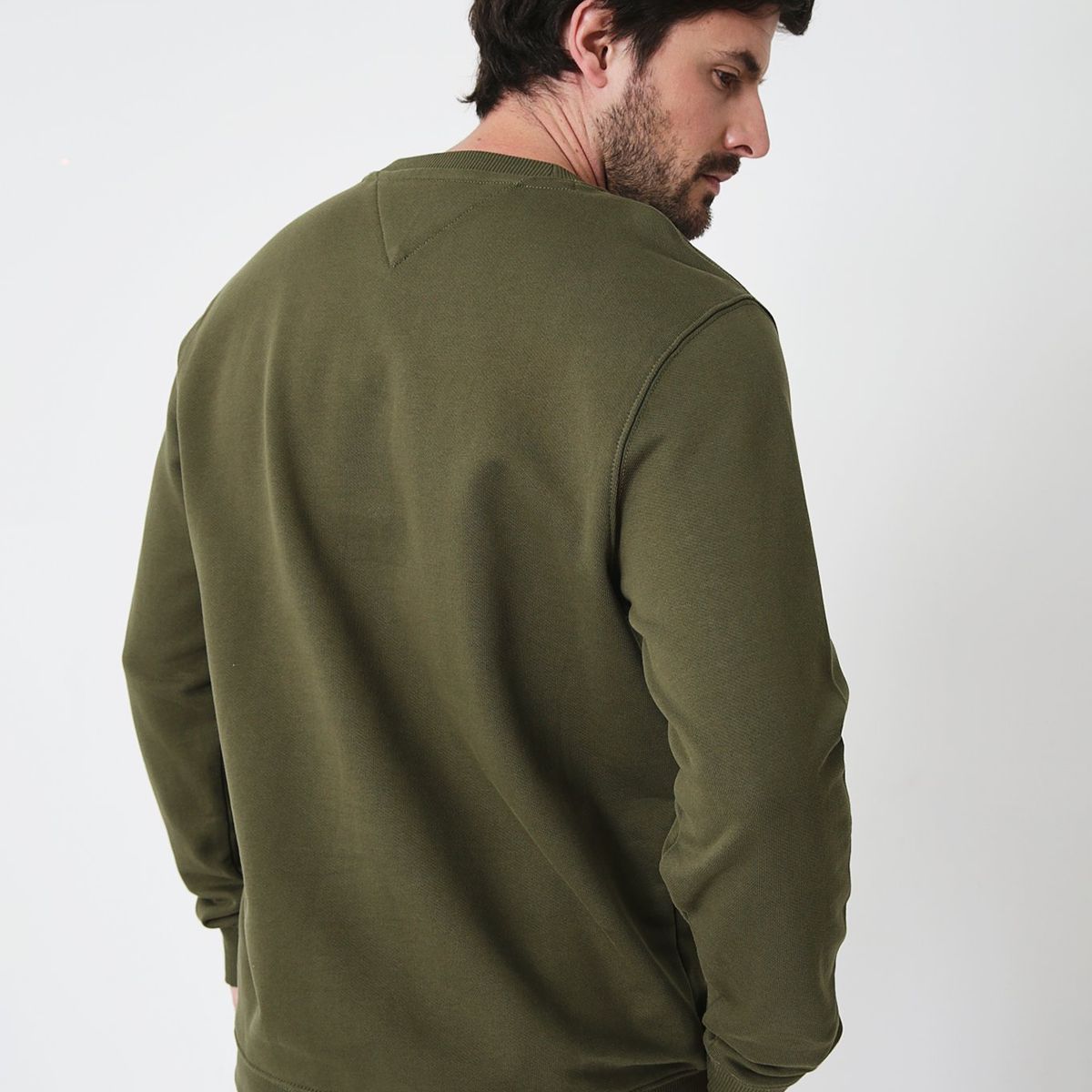 TOMMY HILFIGER - Polerón Entry Graphic Logo Verde Tommy Hilfiger