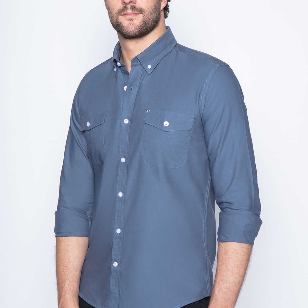 NEW MAN - Camisa Redditch Gris New Man
