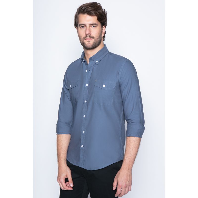 NEW MAN - Camisa Redditch Gris New Man