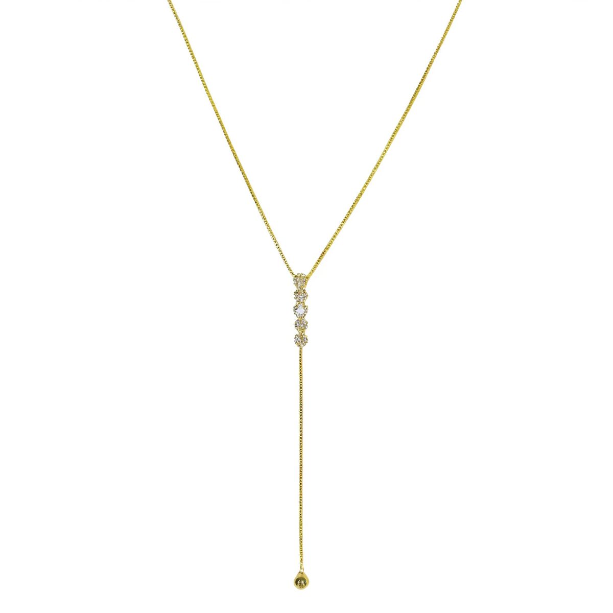 COGGIOLA - Collar Cira Péndulo Enchapado Oro 18K