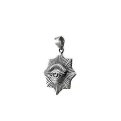 ANDREA COGGIOLA JOYAS - Colgante Ojo Estrella 8 Puntas Plata Fina 925