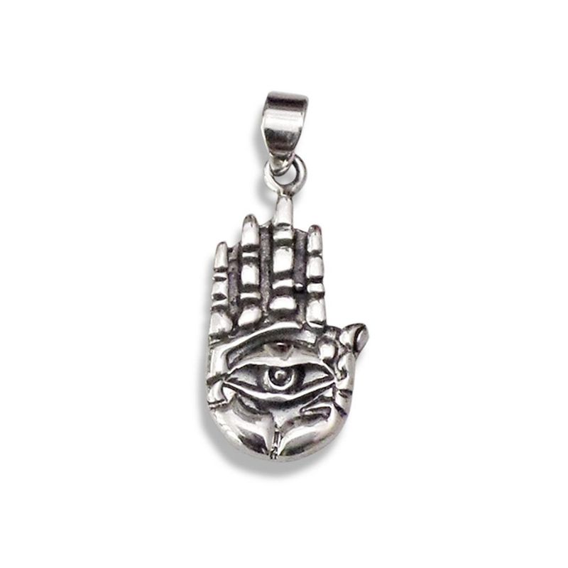 ANDREA COGGIOLA JOYAS - Colgante Mano Ojo Plata Fina 925