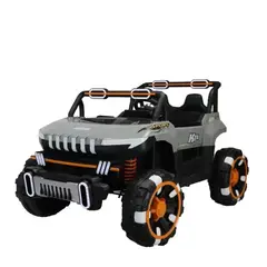 GENERICO - Jeep Electrico 4x4 Con Luces Led Para Niños Gris