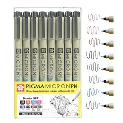 SAKURA - Set De Tiralínea Pigma Plastic Nib 8ud