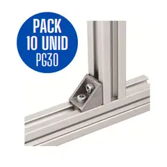 GENERICO - Pack 10 unid Escuadra PG30-30X30