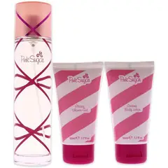 AQUOLINA - Set Pink Sugar Candy Magic 90 ml + Crema Corporal + Gel Ducha