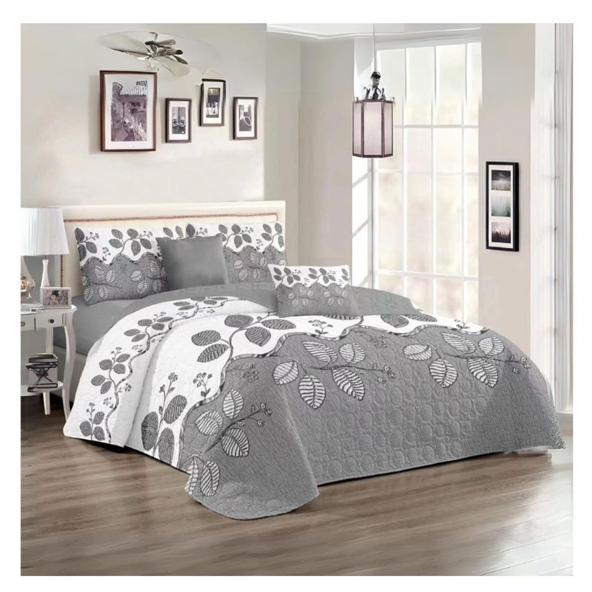 GENERICO - Cubrecama Quilt De Verano King Diseños Estampados Floral