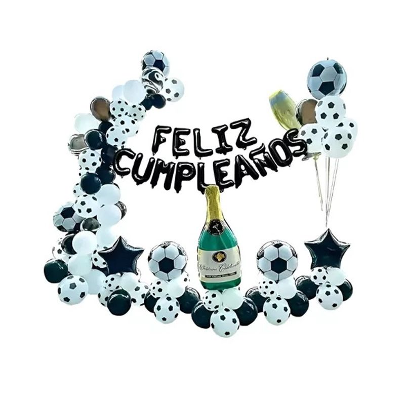 GENERICO - Globo Feliz Cumpleaños Globos De Cumpleaños Globo Futbol