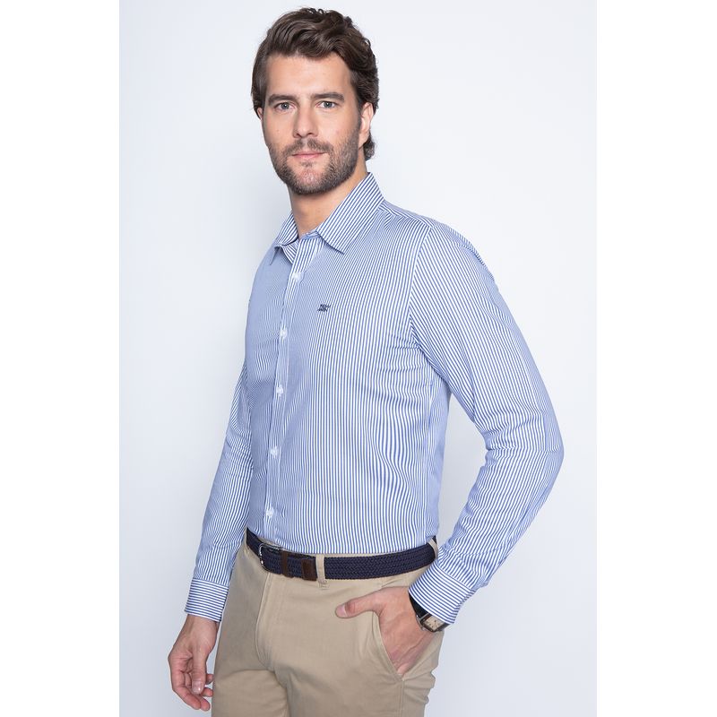 NEW MAN - Camisa Melrose Azul New Man