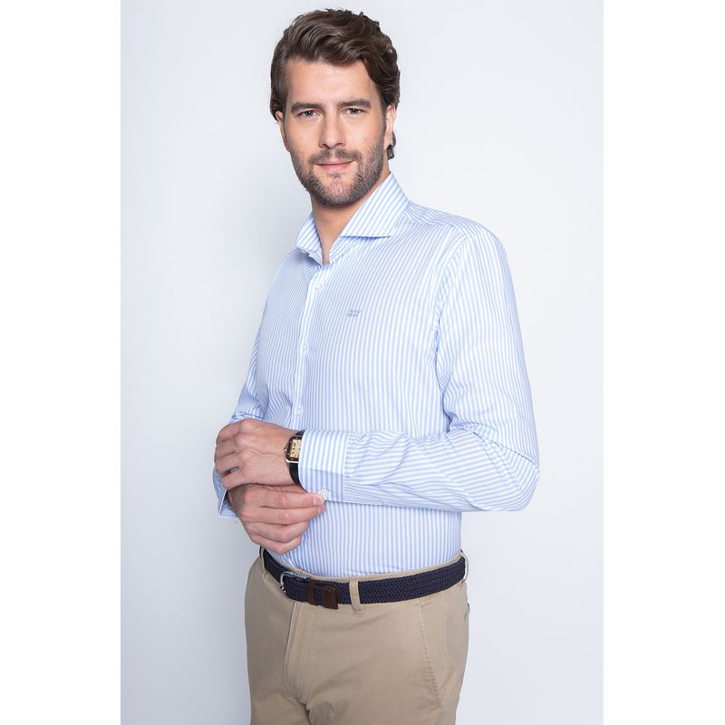 NEW MAN - Camisa Glasgow Celeste New Man
