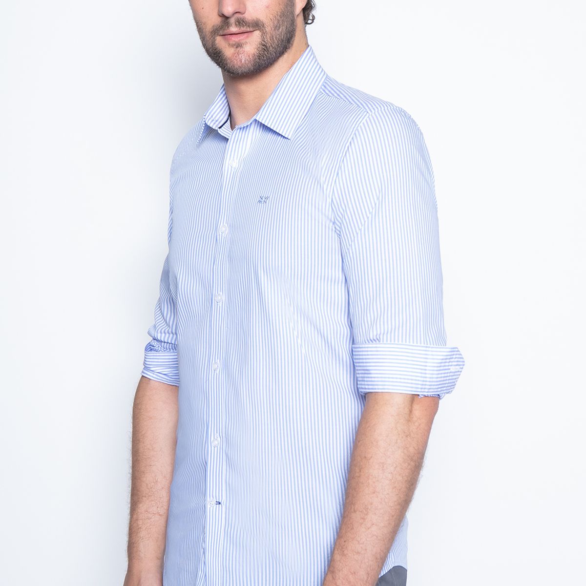 NEW MAN - Camisa Lincoln Celeste New Man