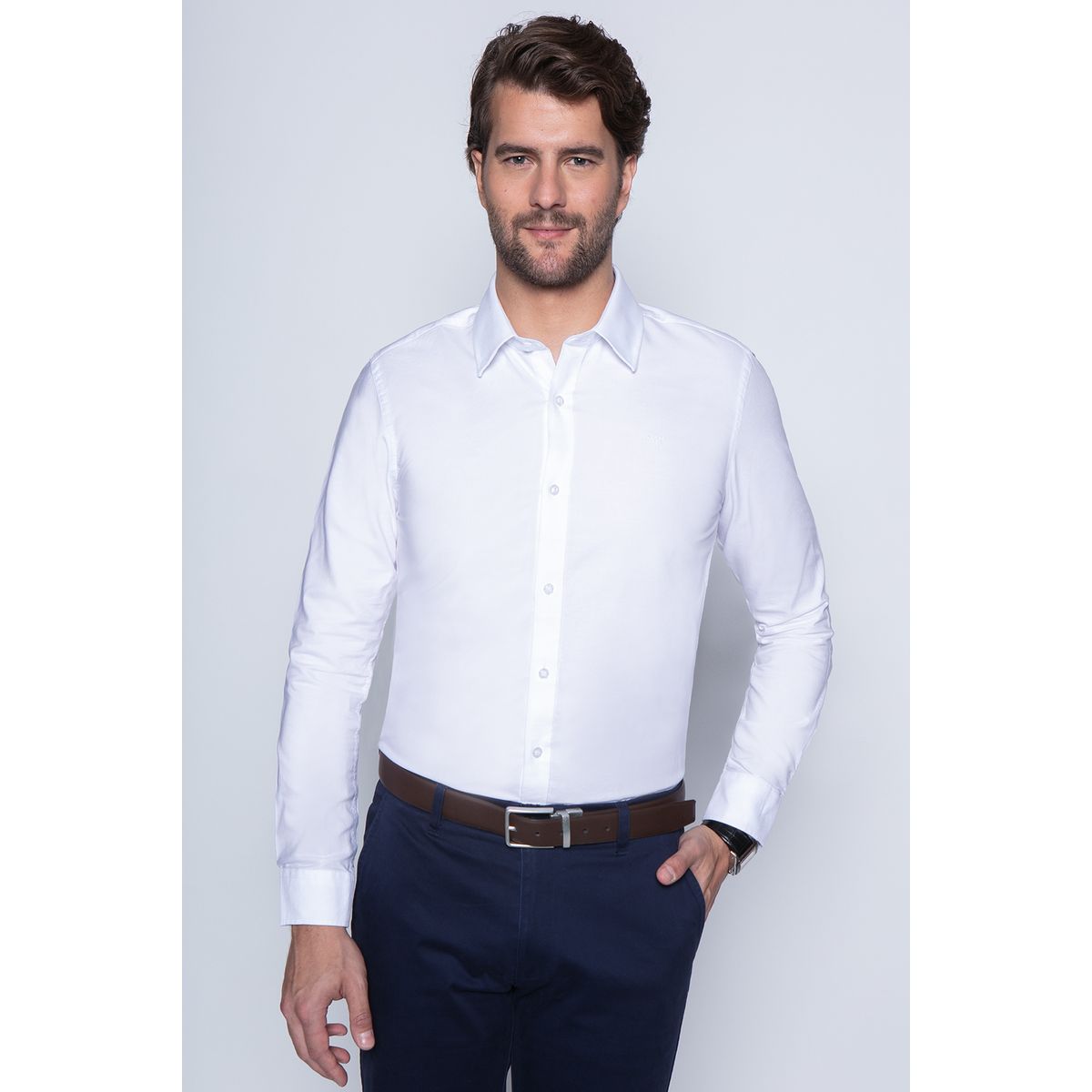 NEW MAN - Camisa Exeter Blanco New Man