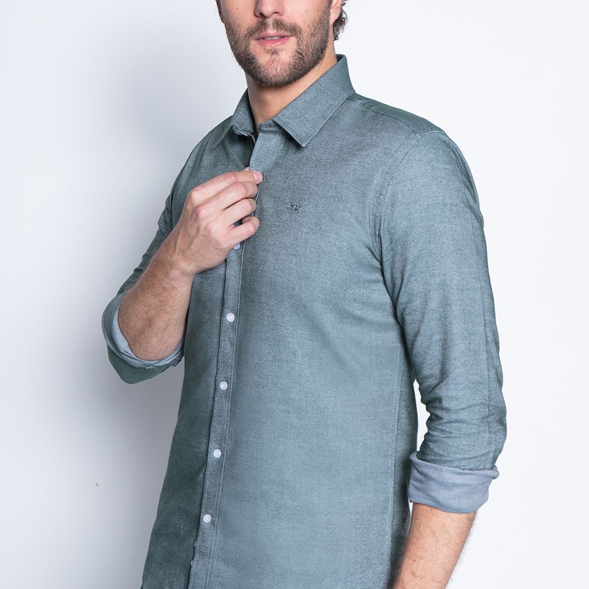 NEW MAN - Camisa Warwick Beige New Man