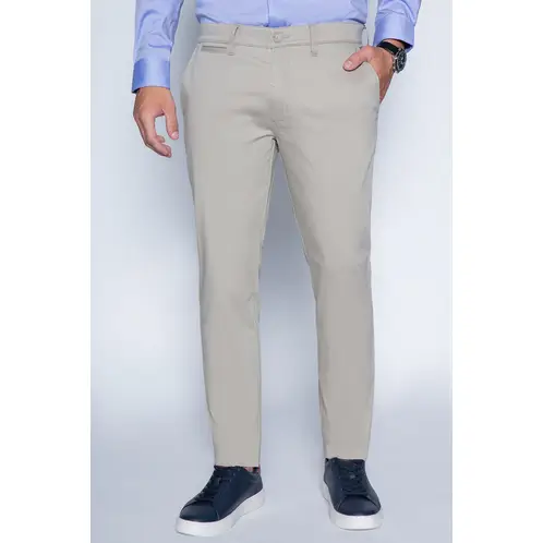 FEROUCH - Pantalon Twill Slim /33 Beige