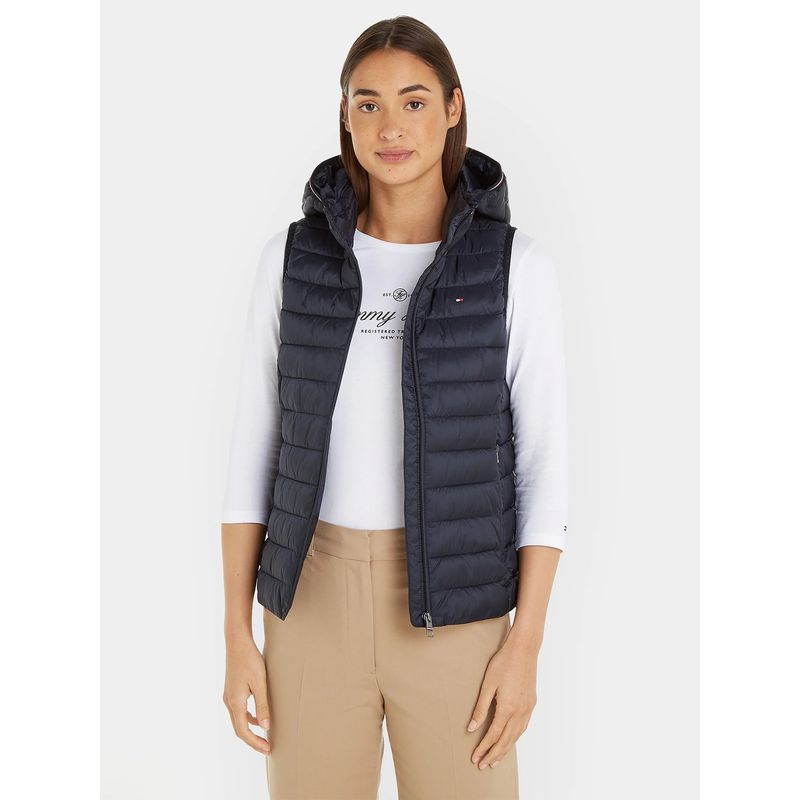 TOMMY HILFIGER - Parka Vest Acolchada Global Stripe Azul Tommy Hilfiger