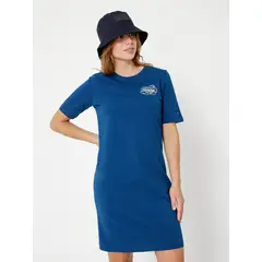 TOMMY HILFIGER - Vestido Camisero Con Logo Azul