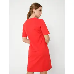 TOMMY HILFIGER - Vestido Camisero Con Logo Rojo