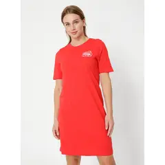 TOMMY HILFIGER - Vestido Camisero Con Logo Rojo