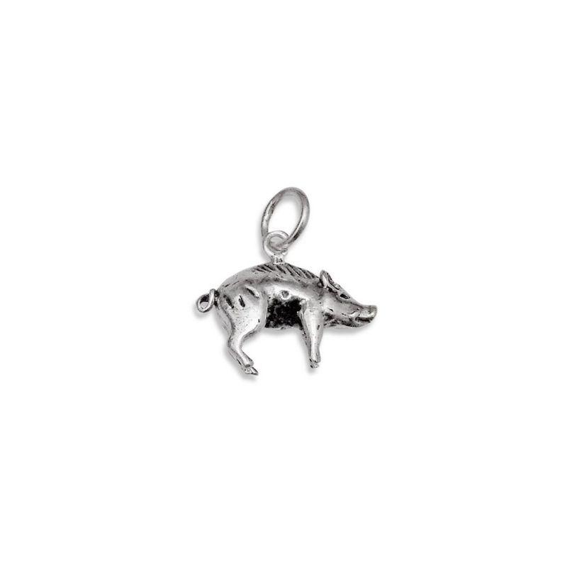 ANDREA COGGIOLA JOYAS - Colgante Cerdo Plata Fina 925