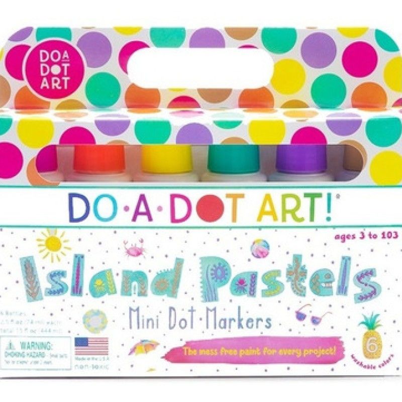 GENERICO - Lápices Mini Do A Dot Island Pastels 6 Colores Acuaerables