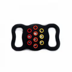 GENERICO - Funda de Airtag para Collar de Mascota Perro o Gato Color Negro-Colores