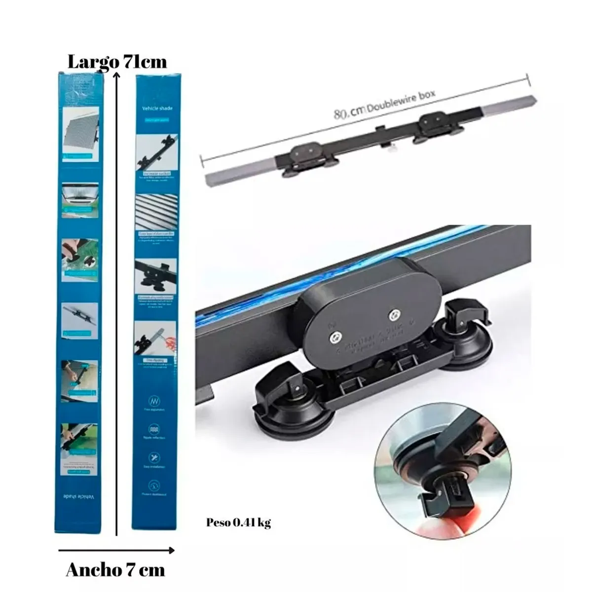 GENERICO - Cortina Plegable De Auto Parabrisas Protector Solar Parasol