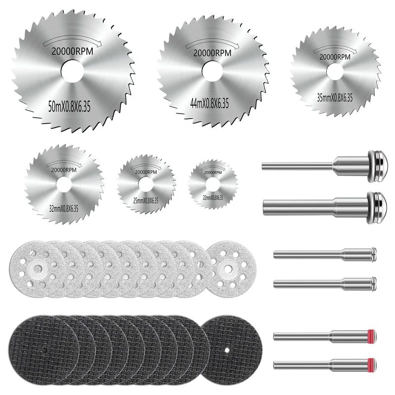 GENERICO - Kit Discos Corte Sierra Hss Para Dremel Mototool Taladro 32