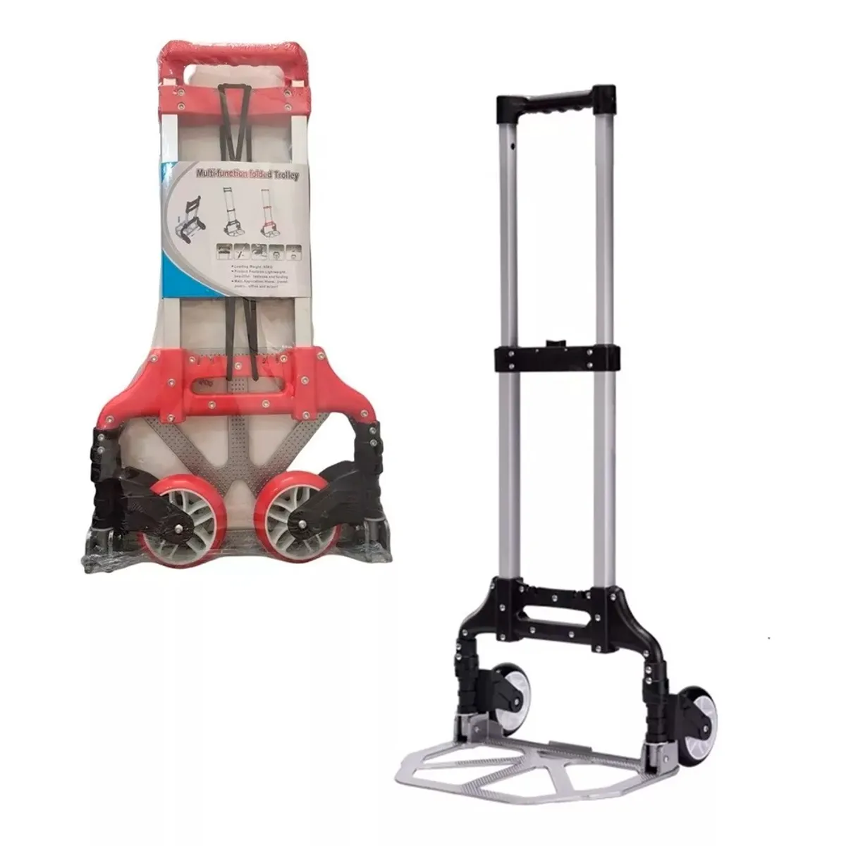 GENERICO - Carrito Plegable Feria Compras Supermercado Carro Yegua 80kg