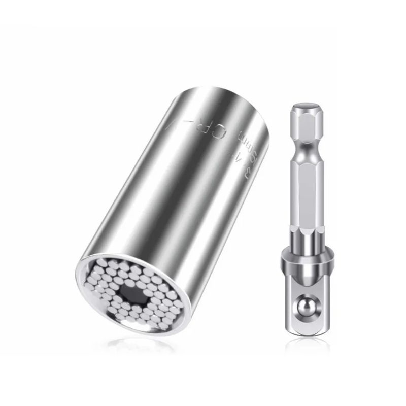 GENERICO - Llave Dado Universal Medir 7mm-19mm Herramienta Taladro