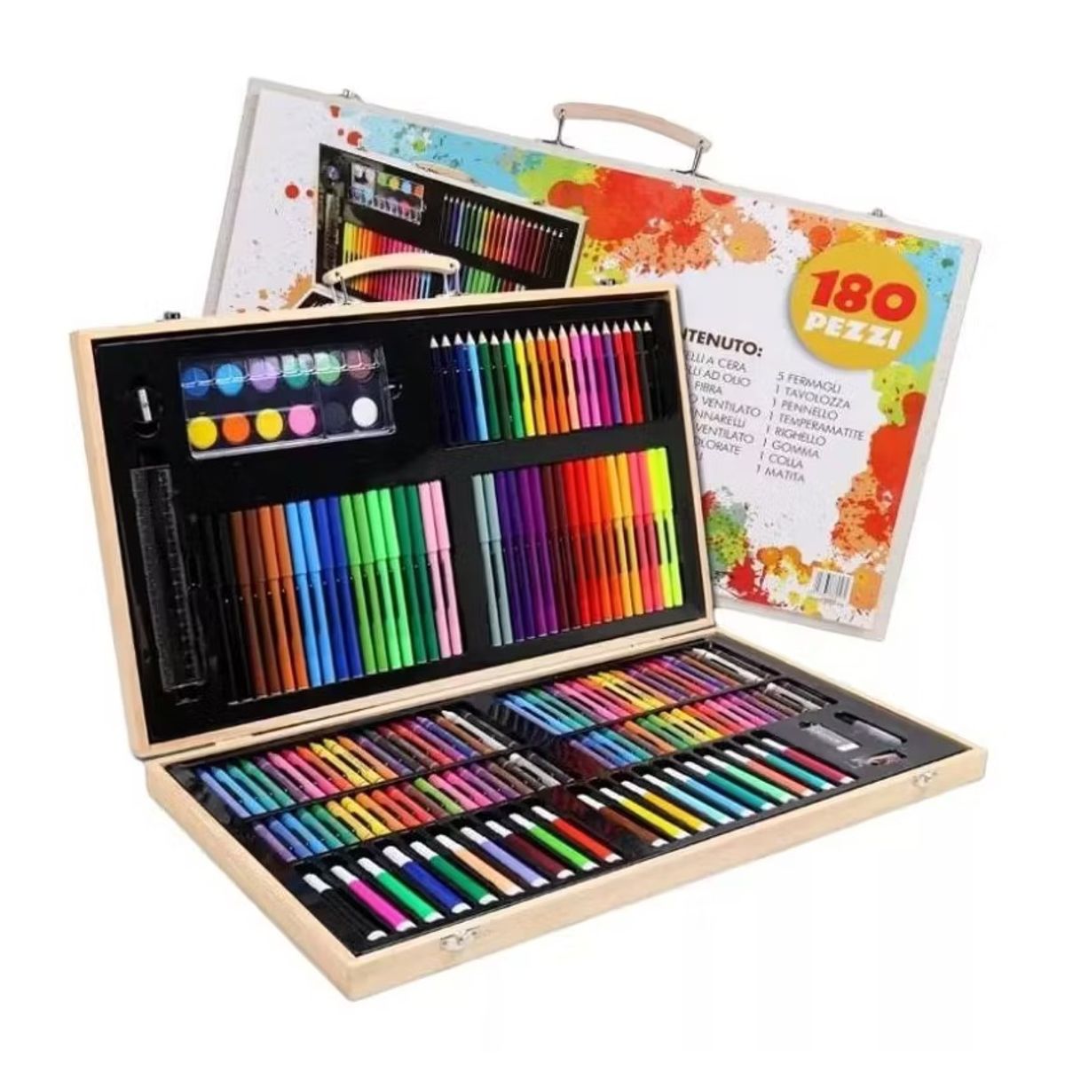 GENERICO - Set De Dibujo 180pc Set Para Pintar Lapices Colores Set Arte