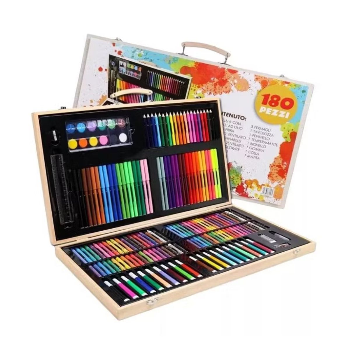 GENERICO - Set De Dibujo 180pc Set Para Pintar Lapices Colores Set Arte