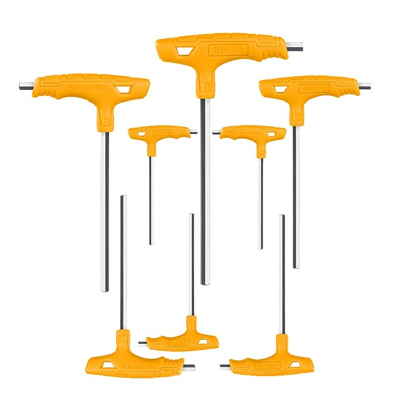 INGCO - Set Juego Llaves Allen Hexagonal C/mango T 8 Pcs Hhkt80818